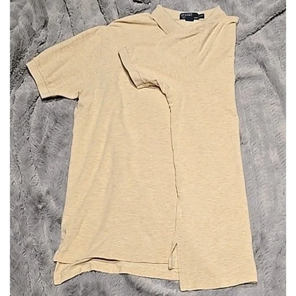 Polo Ralph Lauren Men's Polo XXL Cream Color‎ With Green Logo